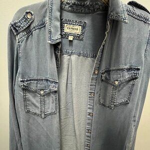Express Jean Button Up